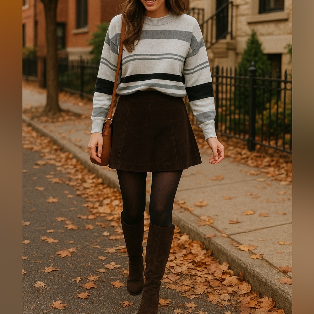 Lucky Brand Cozy Colorblock Striped Pullover Knit Sweater NWT